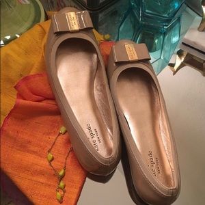 NWOT Nude Patent Leather kate spade Flats